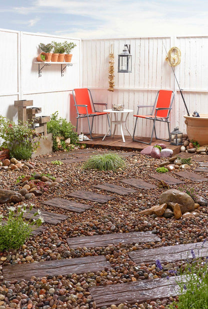 Kelkay Logstone Sleeper Paving 450 x 225mm or 675 x 225mm - Brown, Grey - Pack of 46