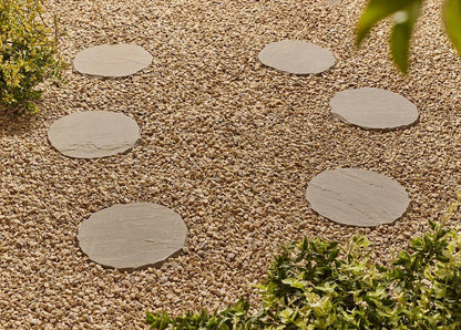 Kelkay Natural Stepping Stone 290mm 300mm Autumn, Lakefell, Charcoal, Eastern Sand