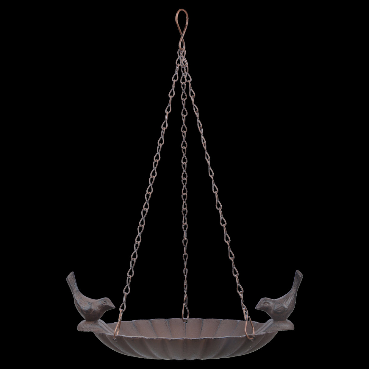 Esschert Design FB377 Hanging Birdbath with 2 Birds