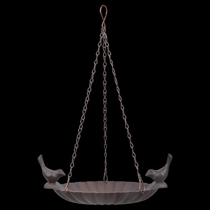 Esschert Design FB377 Hanging Birdbath with 2 Birds