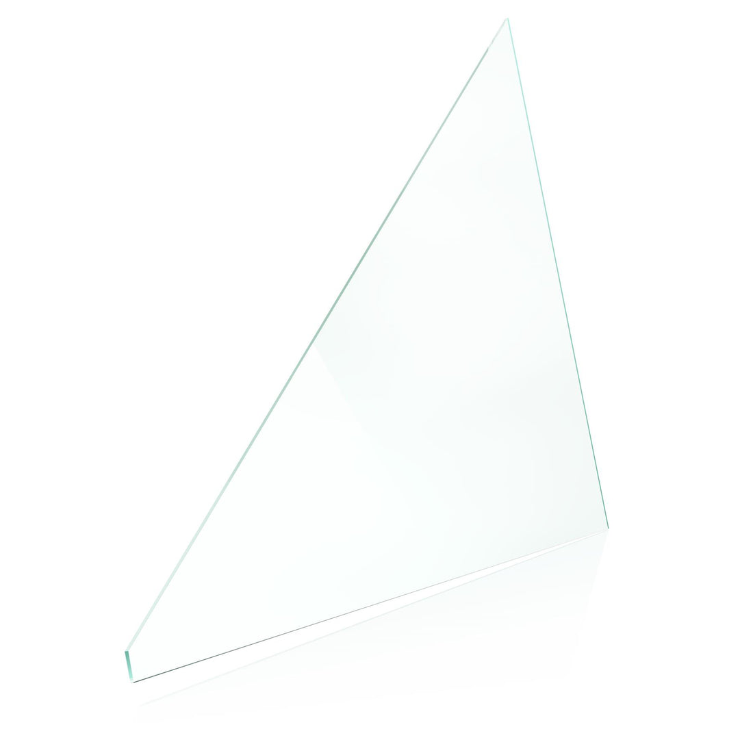 1x 4mm Replacement Glass Pane - 610 x 450 x 24mm Triangle