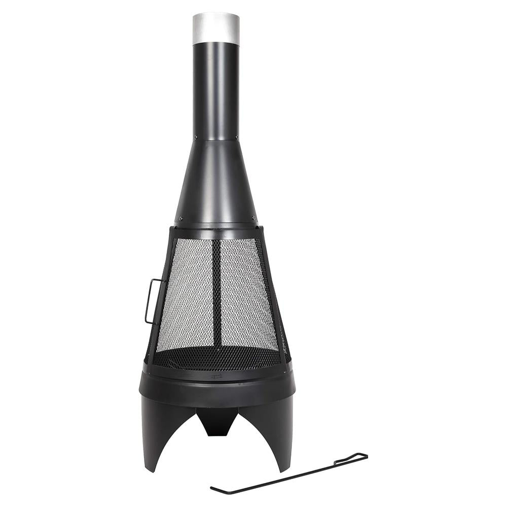 La Hacienda 56137 Mesh Colorado Medium Steel Chimenea 125cm