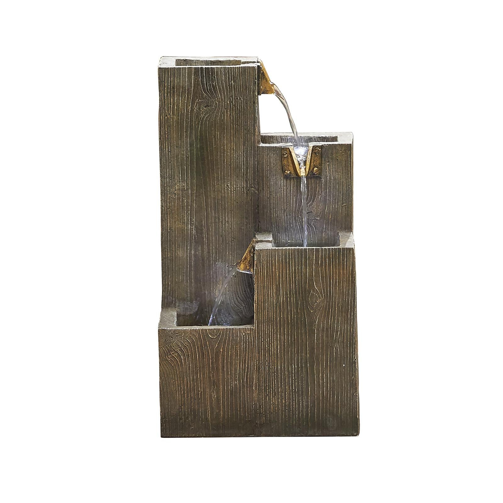 La Hacienda 45248L Coastal Sleepers inc LEDs Water Feature