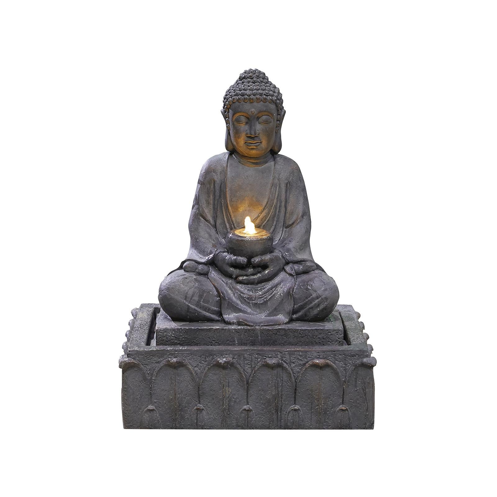 La Hacienda 45246L Serenity inc LEDs Water Feature