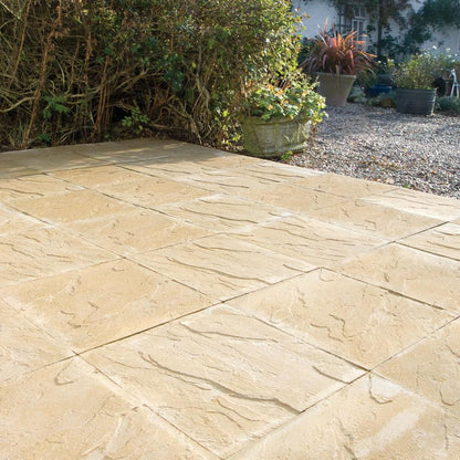Kelkay Ashford Paving Riven or Smooth 450 x 450mm Buff, Grey - Pack of 100
