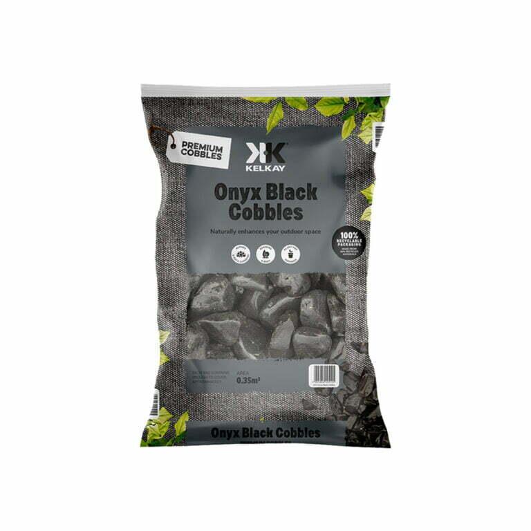 Kelkay 7090 Onyx Black Cobbles Cobbles Bulk Bag