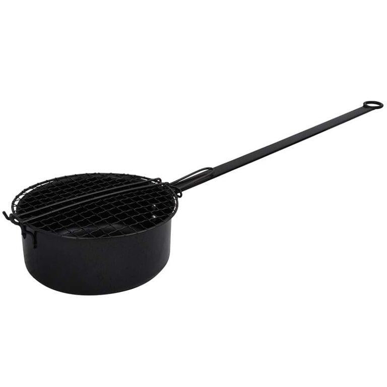 Esschert Design FF157 Popcorn Pan Cast Iron