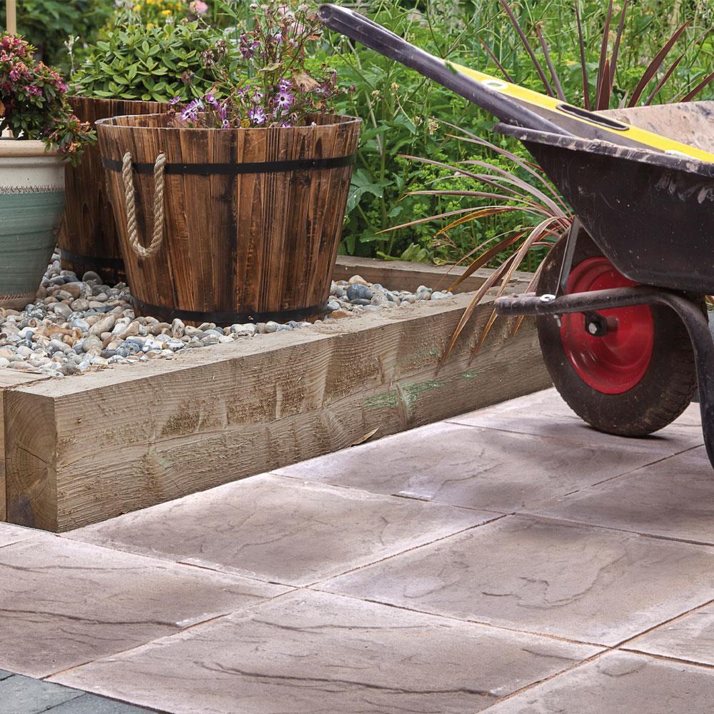 Kelkay Ashford Paving Riven or Smooth 450 x 450mm Buff, Grey - Pack of 100