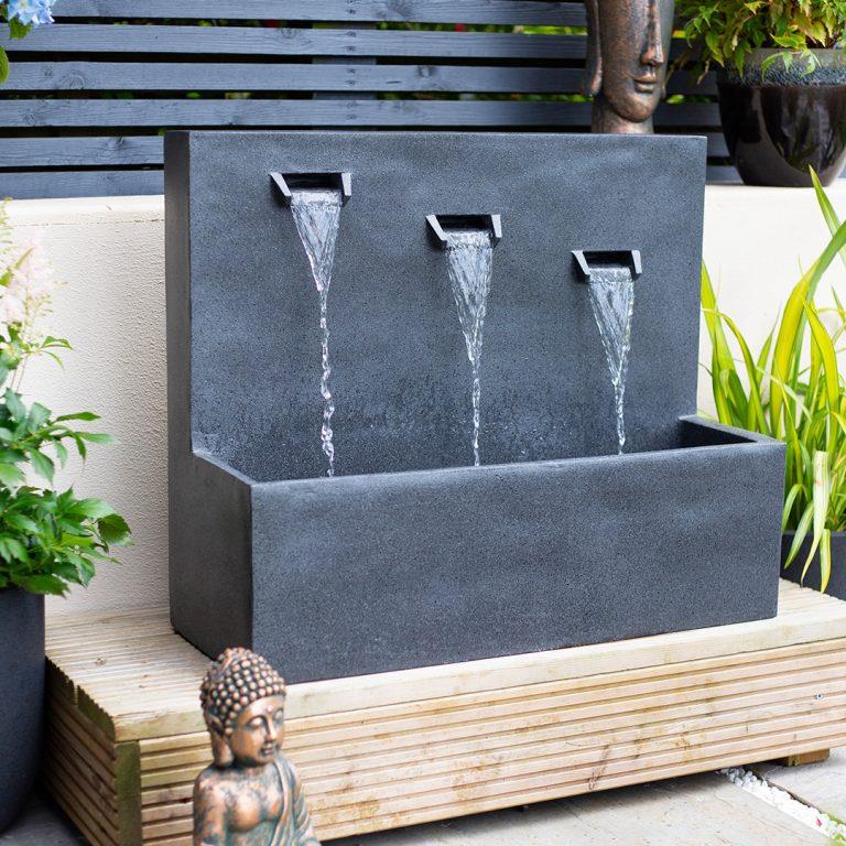 La Hacienda 45306L Kabe Falls Water Feature Incl LEDs