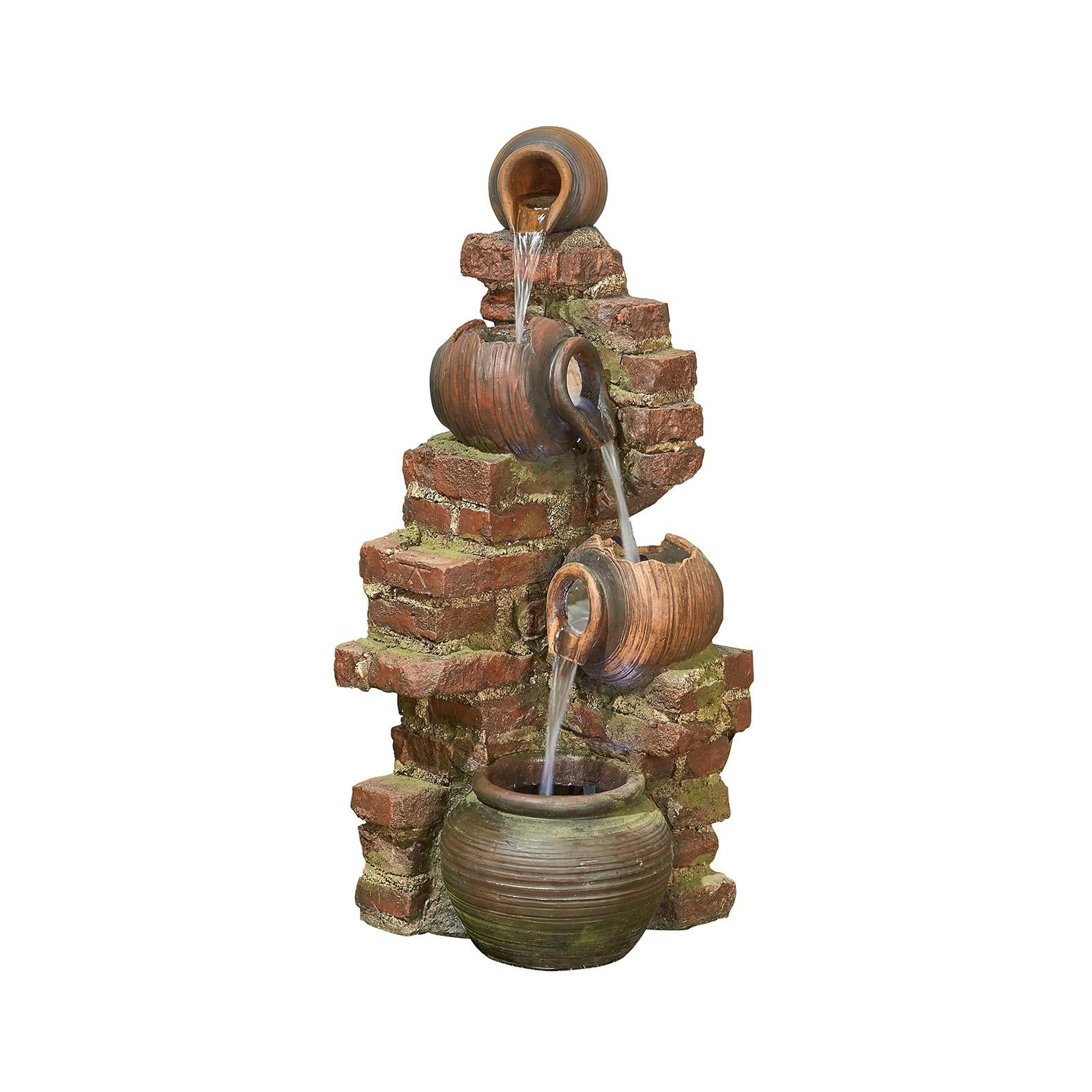 La Hacienda 45134L Flowing Jugs inc LEDS Water Feature