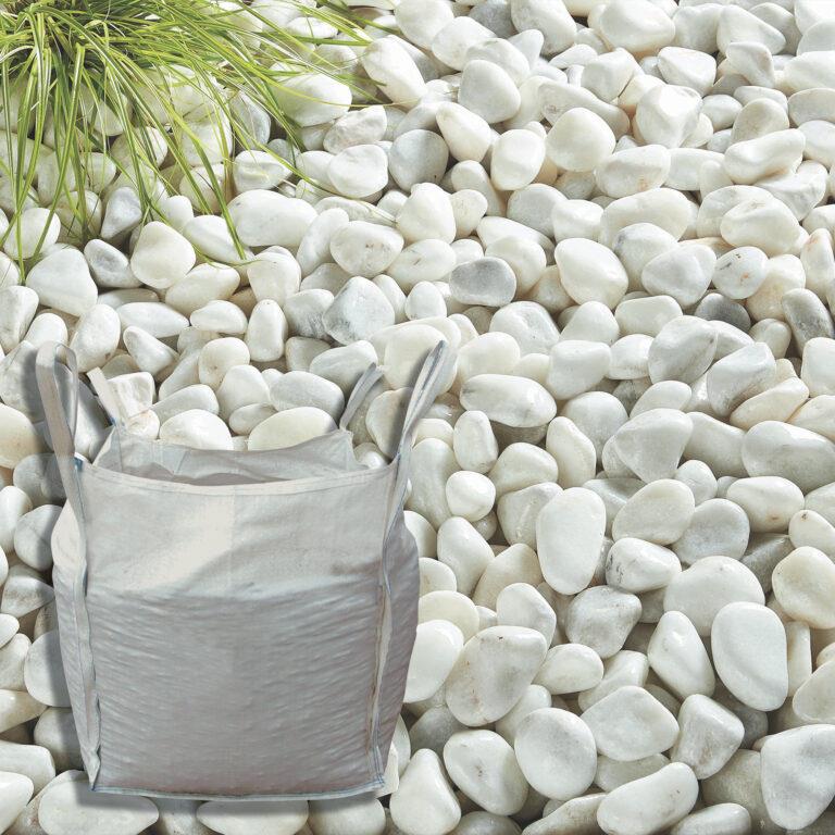 Kelkay 7020 Pearl White Cobbles Cobbles Bulk Bag