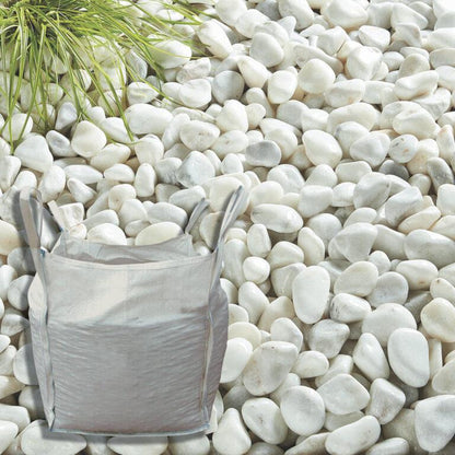 Kelkay 7020 Pearl White Cobbles Cobbles Bulk Bag