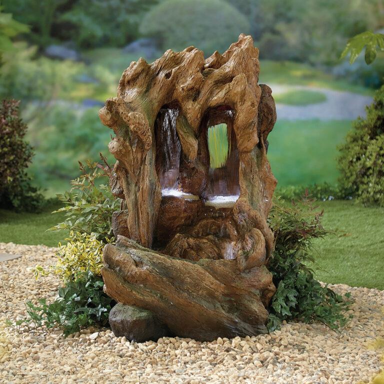 La Hacienda 45102L Colorado Falls inc LEDS Water Feature