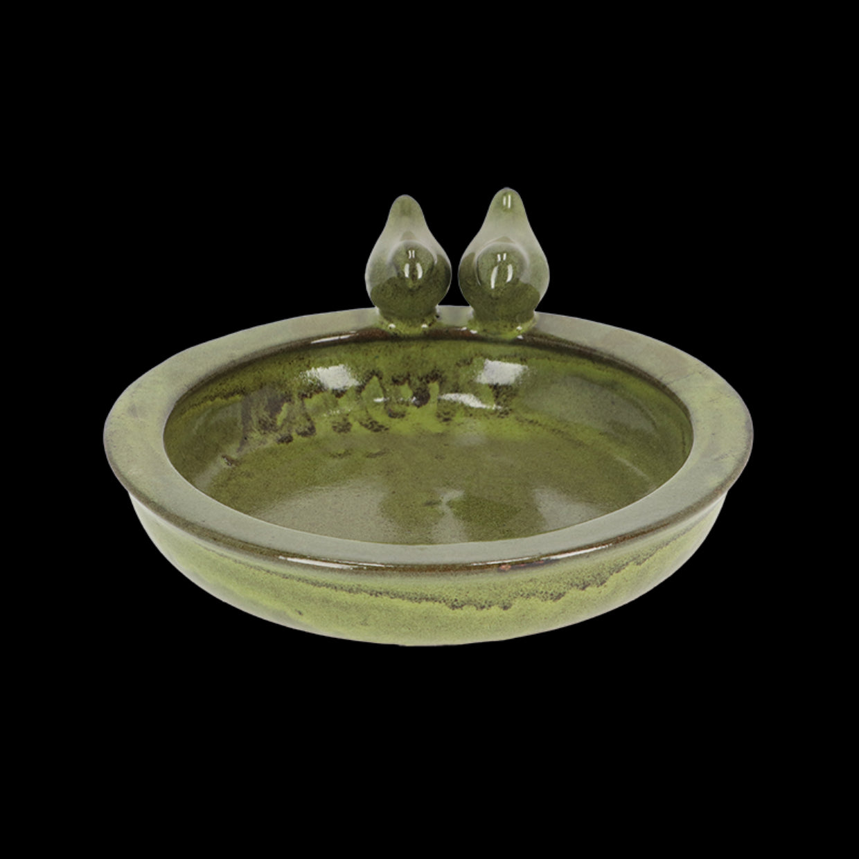 Esschert Design FB489 Green Round Bird Bath
