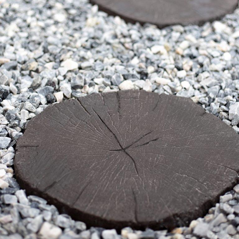 Kelkay Timber Stepping Stone 400mm Brown, Graphite - Pack of 48
