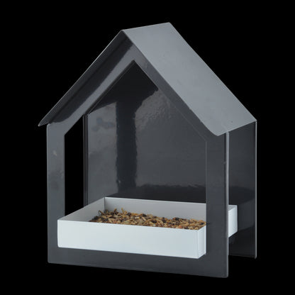 Esschert Design FB406 Wall Bird Table Dark Grey/White