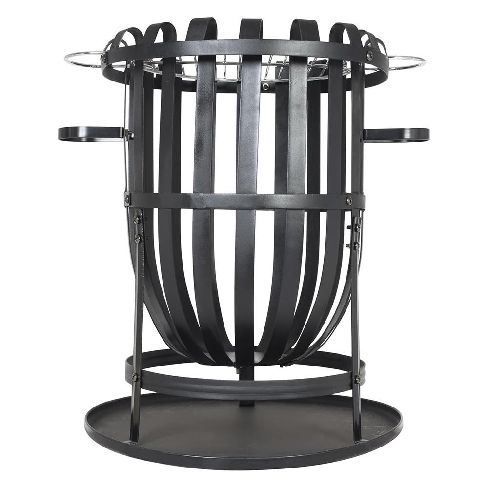 La Hacienda 56043 Vancouver Steel Firebasket With Grill