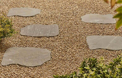 Kelkay Natural Random Stepping Stone 400 x 300mm or 600 x 400mm Charcoal, Lakefell